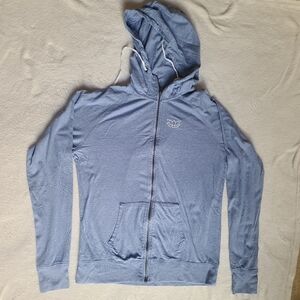 Earth Yoga Blue Atheletic Zip Up Jacket Size XL